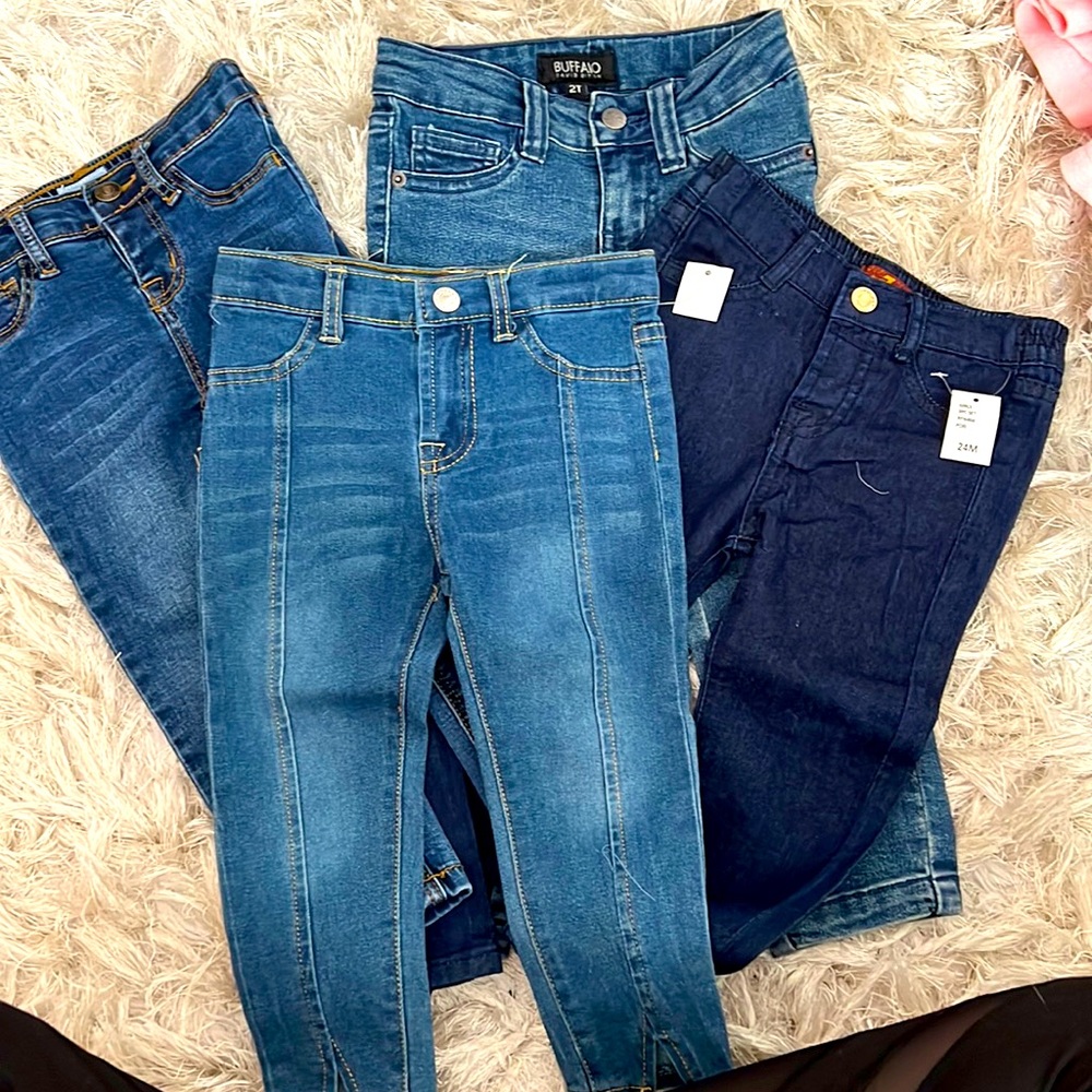 Lot of 2T Jeans- Hudson, Seven for All Mankind (2), Buffalo
